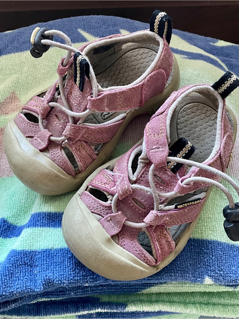 Keen Kids Pinkish Purple and Gray Sandals